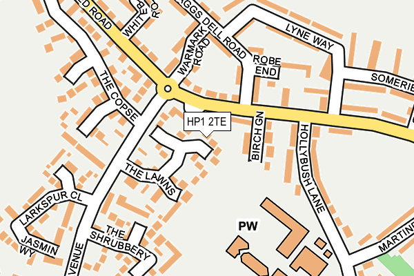 HP1 2TE map - OS OpenMap – Local (Ordnance Survey)