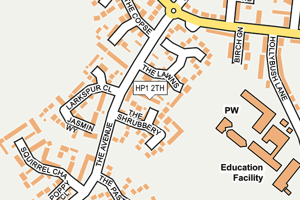 HP1 2TH map - OS OpenMap – Local (Ordnance Survey)