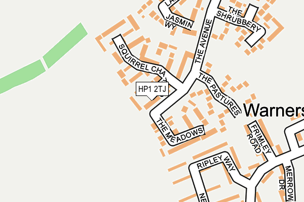 HP1 2TJ map - OS OpenMap – Local (Ordnance Survey)