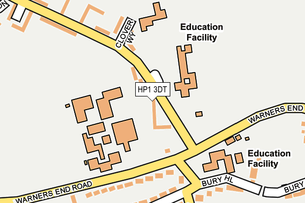 HP1 3DT map - OS OpenMap – Local (Ordnance Survey)