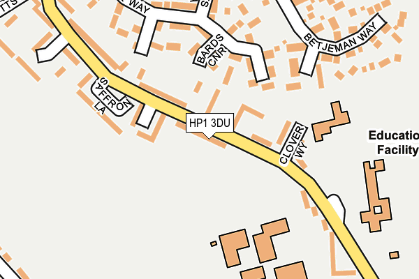 HP1 3DU map - OS OpenMap – Local (Ordnance Survey)