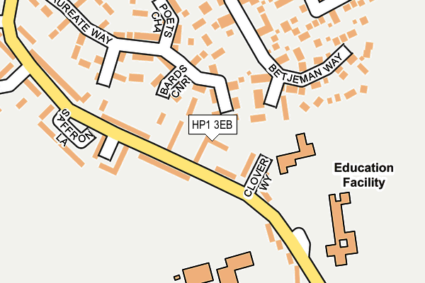 HP1 3EB map - OS OpenMap – Local (Ordnance Survey)