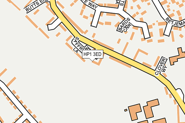 HP1 3ED map - OS OpenMap – Local (Ordnance Survey)