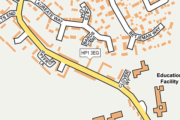 HP1 3EG map - OS OpenMap – Local (Ordnance Survey)