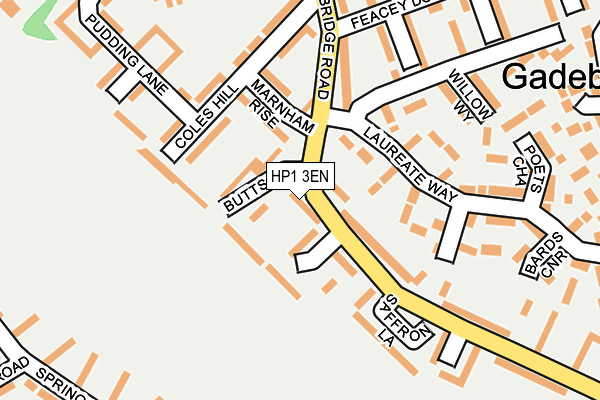 HP1 3EN map - OS OpenMap – Local (Ordnance Survey)