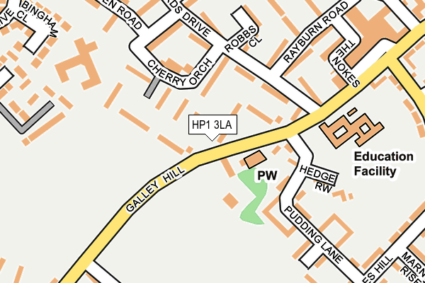 HP1 3LA map - OS OpenMap – Local (Ordnance Survey)