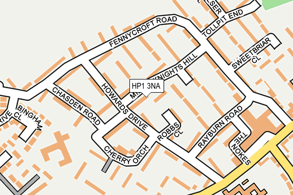 HP1 3NA map - OS OpenMap – Local (Ordnance Survey)
