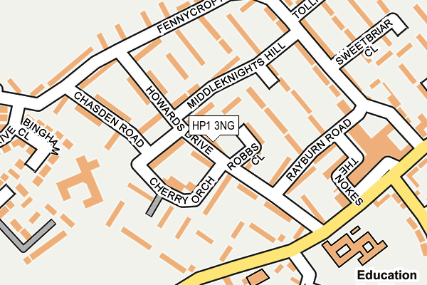 HP1 3NG map - OS OpenMap – Local (Ordnance Survey)