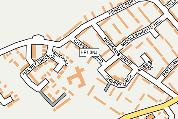 HP1 3NJ map - OS OpenMap – Local (Ordnance Survey)