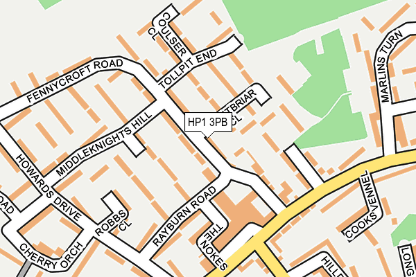 HP1 3PB map - OS OpenMap – Local (Ordnance Survey)