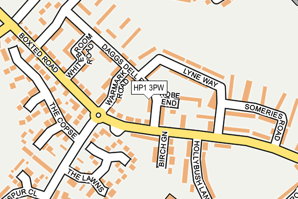 HP1 3PW map - OS OpenMap – Local (Ordnance Survey)