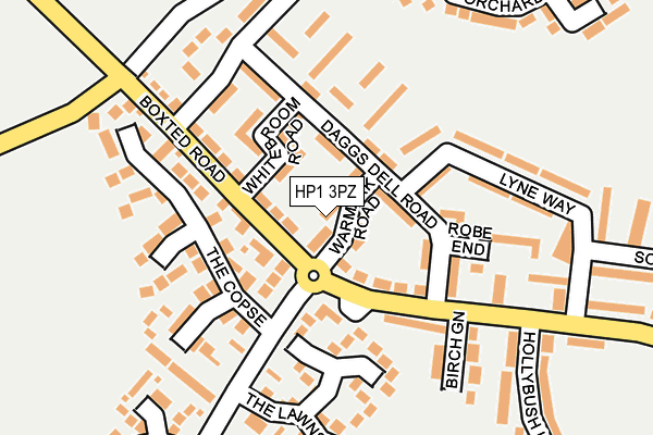 HP1 3PZ map - OS OpenMap – Local (Ordnance Survey)