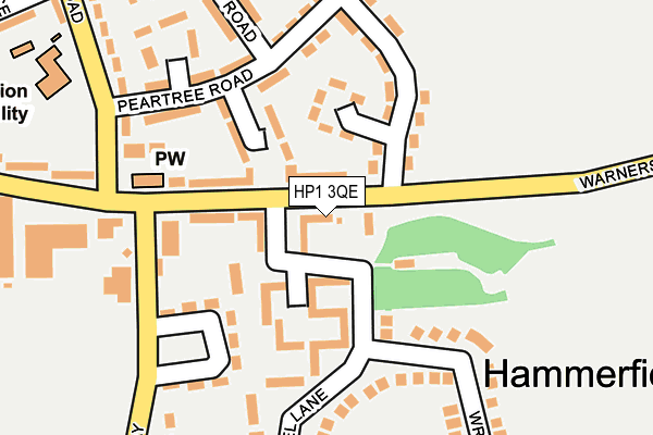 HP1 3QE map - OS OpenMap – Local (Ordnance Survey)
