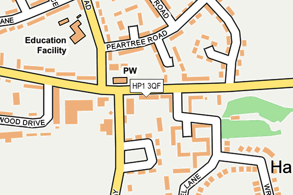 HP1 3QF map - OS OpenMap – Local (Ordnance Survey)