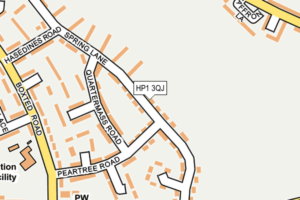 HP1 3QJ map - OS OpenMap – Local (Ordnance Survey)