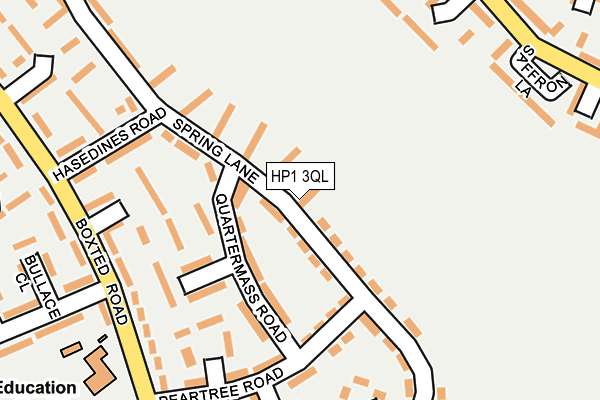 HP1 3QL map - OS OpenMap – Local (Ordnance Survey)