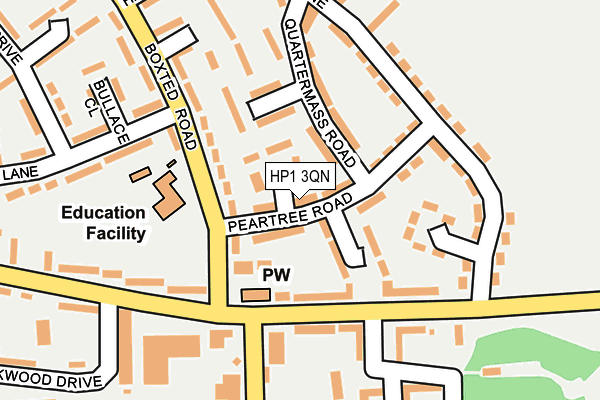 HP1 3QN map - OS OpenMap – Local (Ordnance Survey)