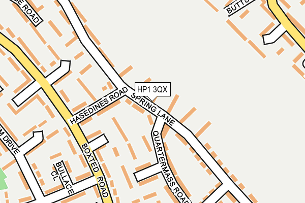 HP1 3QX map - OS OpenMap – Local (Ordnance Survey)