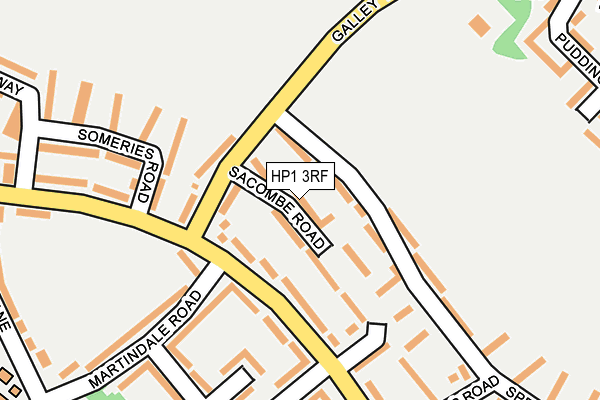 HP1 3RF map - OS OpenMap – Local (Ordnance Survey)