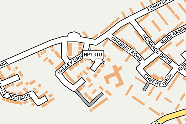HP1 3TU map - OS OpenMap – Local (Ordnance Survey)