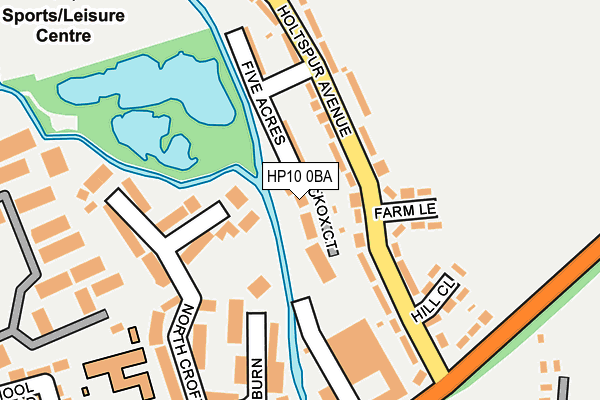 HP10 0BA map - OS OpenMap – Local (Ordnance Survey)