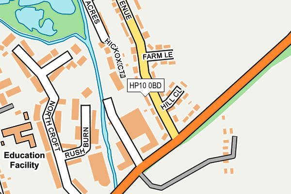 HP10 0BD map - OS OpenMap – Local (Ordnance Survey)