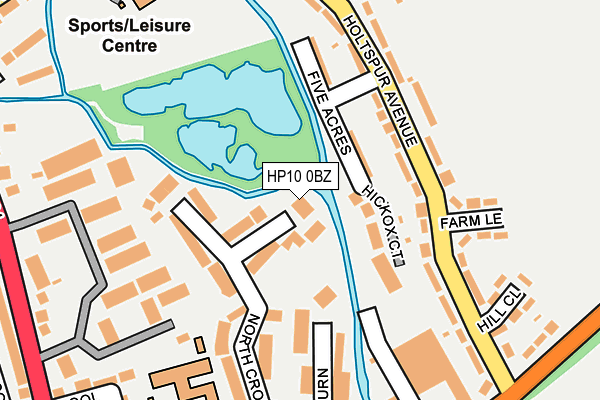 HP10 0BZ map - OS OpenMap – Local (Ordnance Survey)