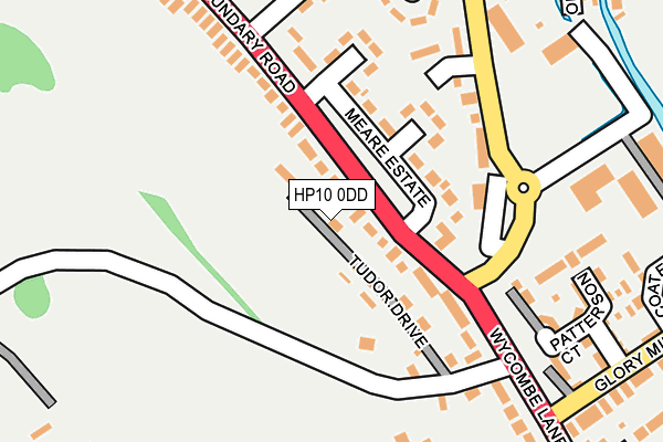 HP10 0DD map - OS OpenMap – Local (Ordnance Survey)
