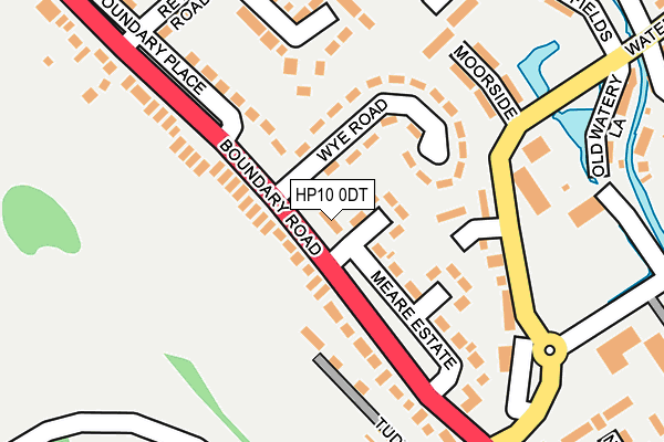 HP10 0DT map - OS OpenMap – Local (Ordnance Survey)