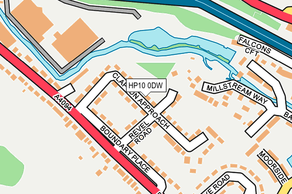 HP10 0DW map - OS OpenMap – Local (Ordnance Survey)