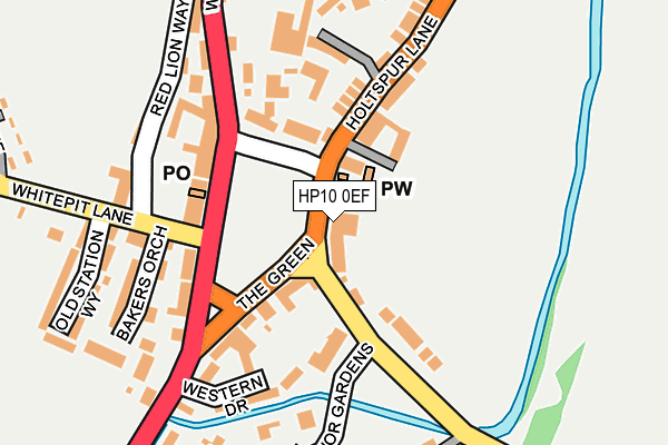 HP10 0EF map - OS OpenMap – Local (Ordnance Survey)