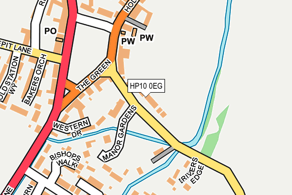 HP10 0EG map - OS OpenMap – Local (Ordnance Survey)