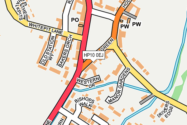 HP10 0EJ map - OS OpenMap – Local (Ordnance Survey)