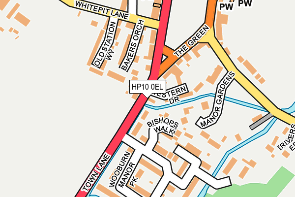 HP10 0EL map - OS OpenMap – Local (Ordnance Survey)