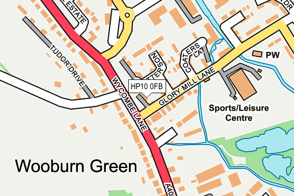 HP10 0FB map - OS OpenMap – Local (Ordnance Survey)