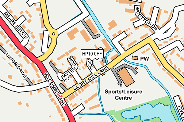 HP10 0FF map - OS OpenMap – Local (Ordnance Survey)