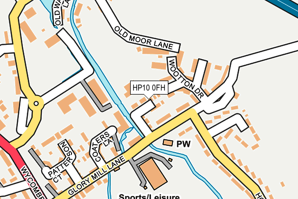 HP10 0FH map - OS OpenMap – Local (Ordnance Survey)