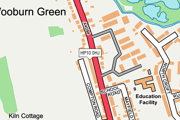 HP10 0HJ map - OS OpenMap – Local (Ordnance Survey)