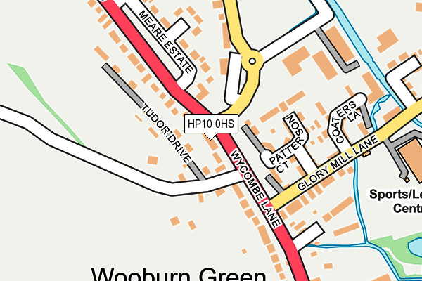 HP10 0HS map - OS OpenMap – Local (Ordnance Survey)