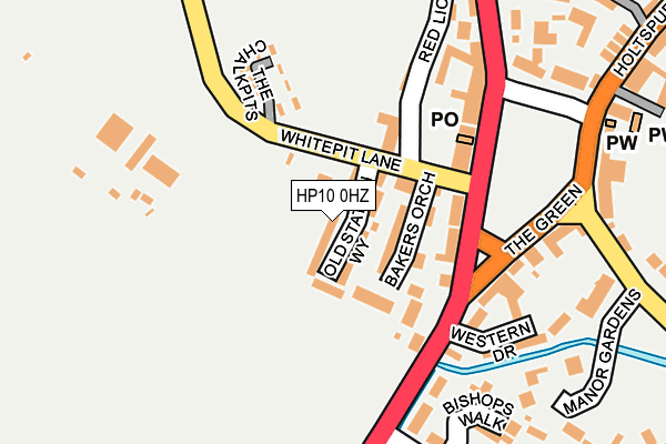HP10 0HZ map - OS OpenMap – Local (Ordnance Survey)
