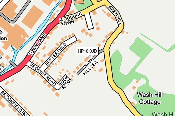 HP10 0JD map - OS OpenMap – Local (Ordnance Survey)