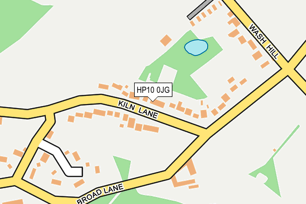 HP10 0JG map - OS OpenMap – Local (Ordnance Survey)