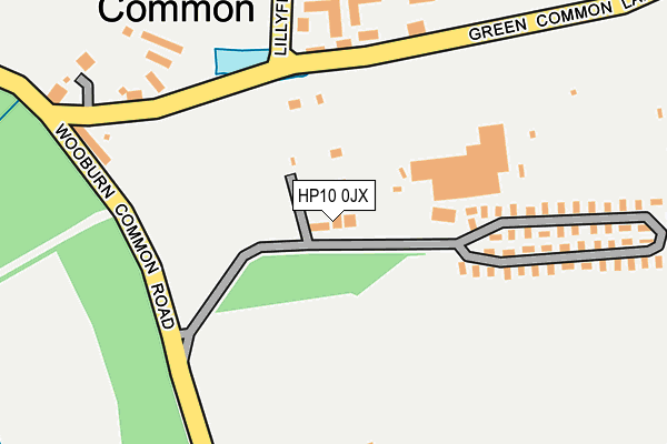 HP10 0JX map - OS OpenMap – Local (Ordnance Survey)