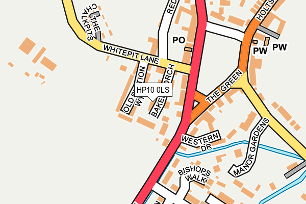 HP10 0LS map - OS OpenMap – Local (Ordnance Survey)