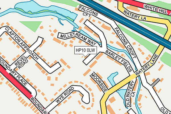HP10 0LW map - OS OpenMap – Local (Ordnance Survey)