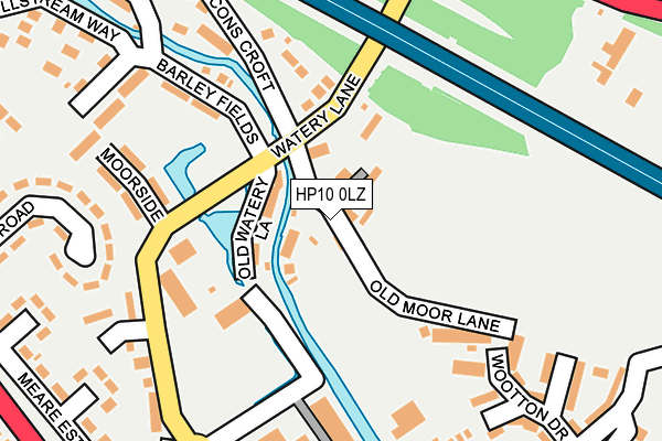 HP10 0LZ map - OS OpenMap – Local (Ordnance Survey)