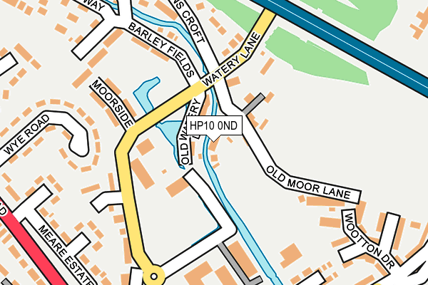 HP10 0ND map - OS OpenMap – Local (Ordnance Survey)