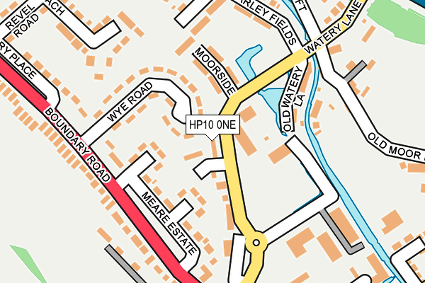 HP10 0NE map - OS OpenMap – Local (Ordnance Survey)