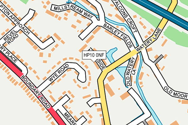 HP10 0NF map - OS OpenMap – Local (Ordnance Survey)