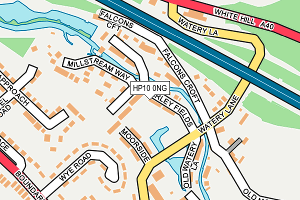 HP10 0NG map - OS OpenMap – Local (Ordnance Survey)